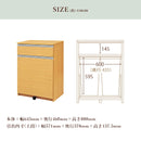 国産 ダストBOX 2分別 3色対応 45Lフタ付きペール2個付き ブラウン ホワイト ナチュラル カウンター ごみ箱 ダストボックス キッチン収納 キャスター付き ゴミ入れ 収納 完成品 Lvina ルビ