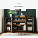 KaguBuy ロノス キャビネット 150cm 国産 収納ラック 収納 収納棚 TV台 TVボード AVボード AVチェスト キャビネット 日本製 完成品 新生活 大川家具【大型商品】