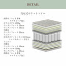 マットレス シングル ベッドマット ベットマット 交互式ポケットコイルマットレス 体圧分散マットレス マット 敷布団 ベッド用 寝具 コイル数450個 厚さ23cm ベッド用マットレス Sherry セリー Bronze【大型商品】