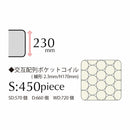 マットレス セミダブル ベッドマット ベットマット 交互式ポケットコイルマットレス 体圧分散マットレス マット 敷布団 ベッド用 寝具 コイル数570個 厚さ23cm ベッド用マットレス Sherry セリー Bronze【大型商品】