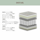 マットレス シングル ベッドマット ベットマット ポケットコイルマットレス 体圧分散マットレス 5ゾーンマットレス マット 敷布団 ベッド用 寝具 コイル数450個 厚さ23cm ベッド用マットレス Sherry セリー Cobalt【大型商品】